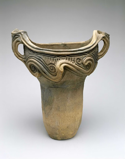 Pot with Whorl Design - Japanese