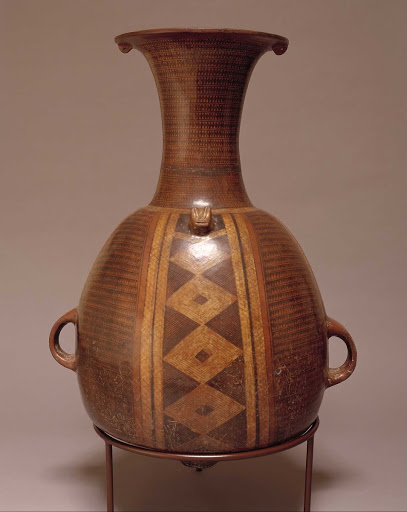 Ceramic ceremonial vessel or urpu used as a container for chicha or corn beer ML010514 - Inca style