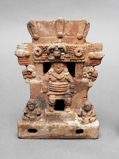 Temple Model with Female Figure and Dwarves - Unknown