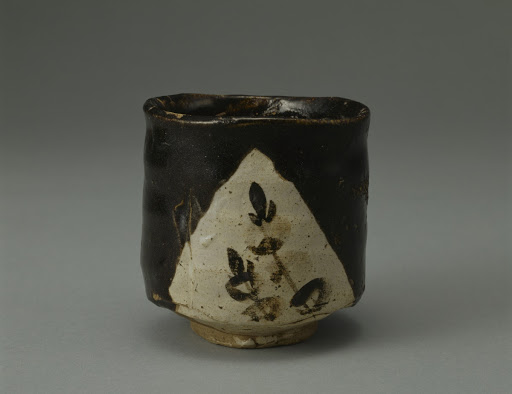Tea Bowl known as "Sawarabi", Mino ware, Kuro-oribe Type - Unknown