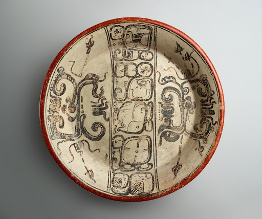 Tripod Plate with Inscription - Maya