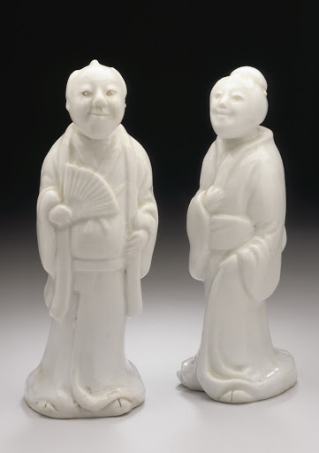 Pair of Okimono in the Form of a Standing Couple - Unknown