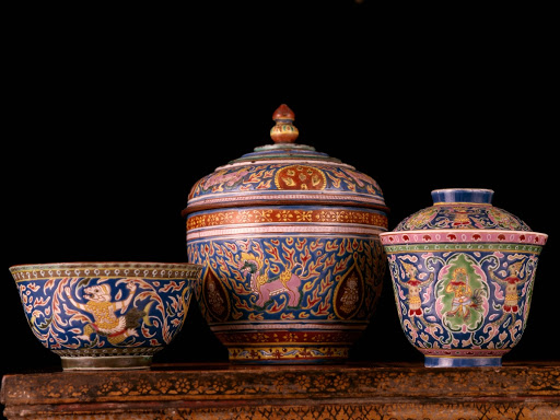 Three Benjarong bowls - Unknown