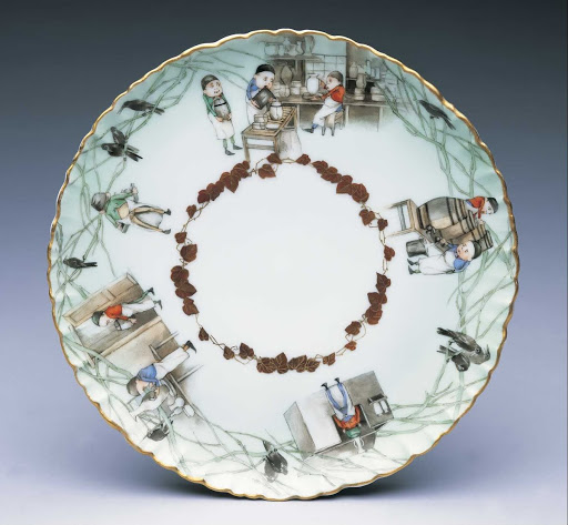 Plate: Molding Pottery at Rookwood - Kitaro Shirayamadani (American, b.1865, d.1948)