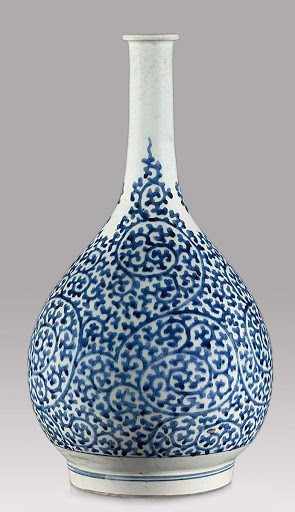 Bottle, with Chinese grasses design, Arita ware - Unknown