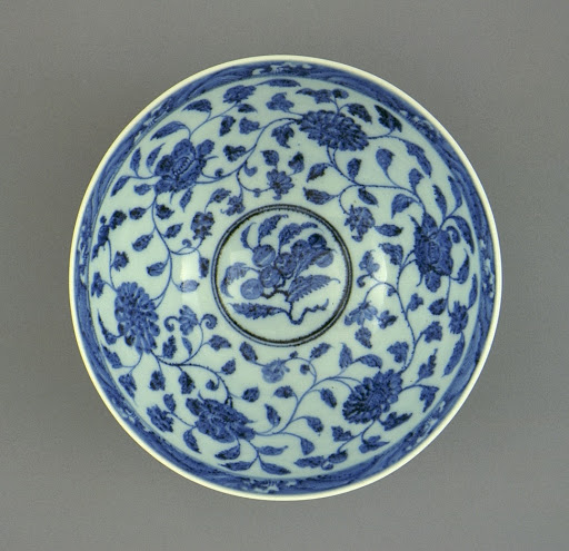 Bowl (Wan) with Lotus Petals (Lianzi) and Floral Scrolls - Unknown
