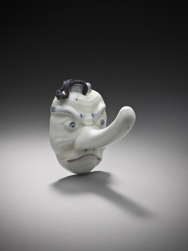 Kimono Hook in the Form of a Tengu Mask - Unknown