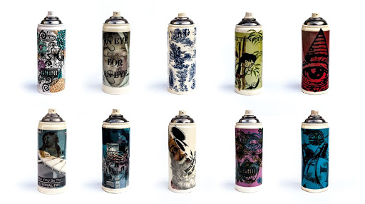Ceramic Spray Cans - Carrie Reichardt