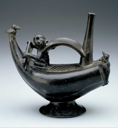 Spouted Vessel Modeled as a Balsa-Reed Boat - Unknown