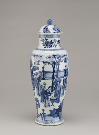 Baluster vase, one of three in a five-piece garniture (F1980.190--194)