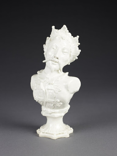 Bust,  "Mongolian Prince" - Bow Porcelain Manufactory, operated 1747 - 1774
