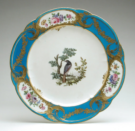 Six Turquoise Plates - Sèvres Porcelain Manufactory, Francois-Joseph Aloncle, Etienne Evans, Antoine-Joseph Chappuis