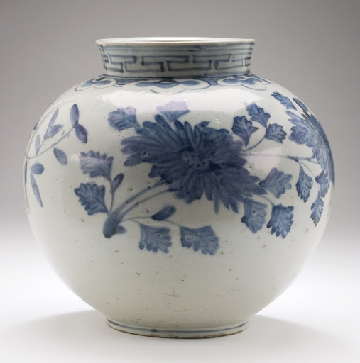 Jar with Chrysanthemums and Finger Citrons - Unknown