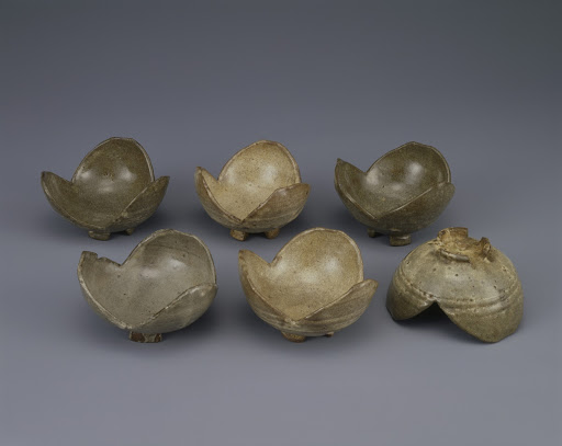 Set of Mukozuke Bowls, Agano Ware - Unknown