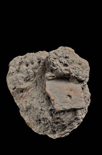 Slag with fragment of crucible - unknown