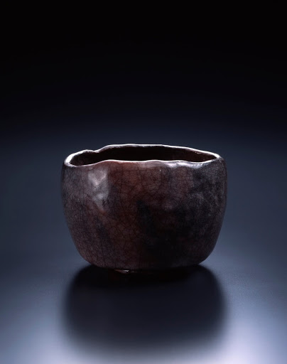 Red Raku Tea Bowl, called TOKATAN - Raku Kichizaemon