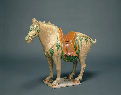 Horse Figurines with Three-color Glaze - Unknown