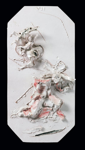 "White" Stations of the Cross, Station VII: Jesus falls the second time - Lucio Fontana