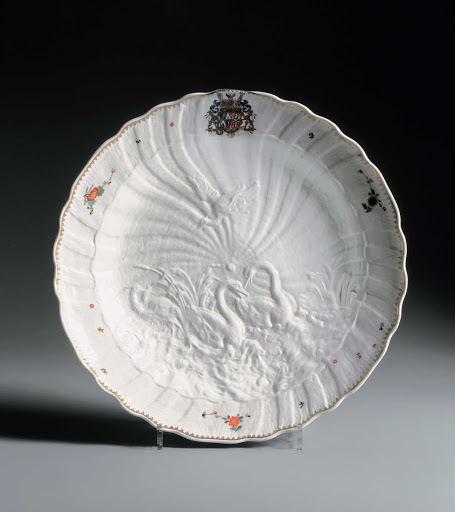 Plate from the Swan service made for Count Heinrich von Brühl - Johann Joachim Kaendler