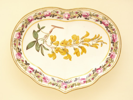 Heart-Shaped Dessert Dish - Derby Porcelain Works, William Billingsley