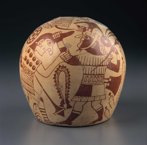 Ceramic ceremonial vessel that represents a combat scene ML001730 - Moche style