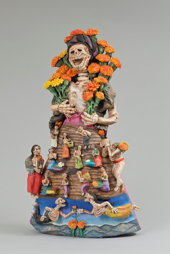 Untitled (Woman with flowers from Cempasuchitl) - Demetrio Garcia Aguilar