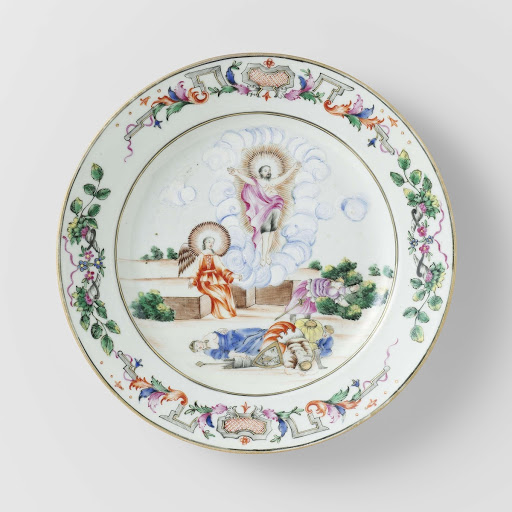 Plate with an image of the Ressurection of Christ - Anonymous