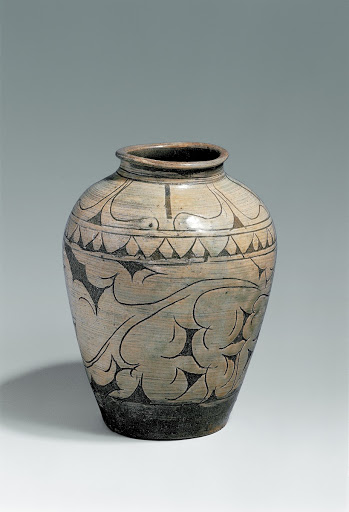 Buncheong Jar with Peony Design - unknown