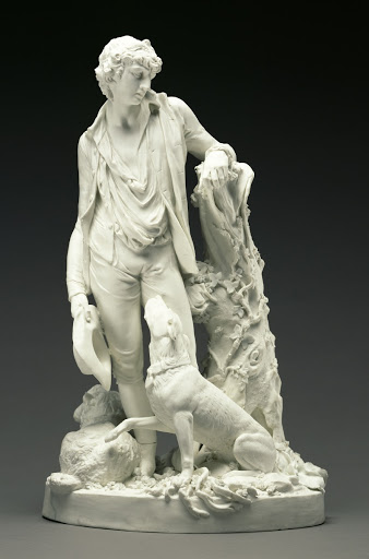 Shepherd with his Dog - Johann Jakob Wilhelm Sp?ngler, working for the Derby Porcelain Factory