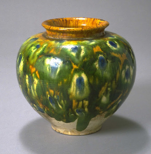 Jar with peacock feather glaze - Artist Unknown, China