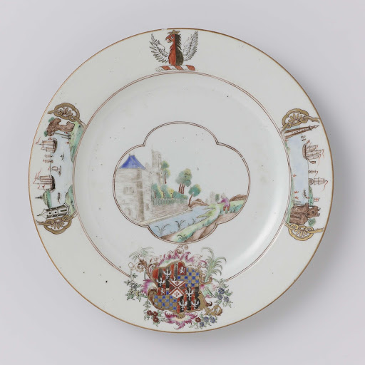 Plate with the arms of the Cooke, Twysden and Warren family - Anonymous