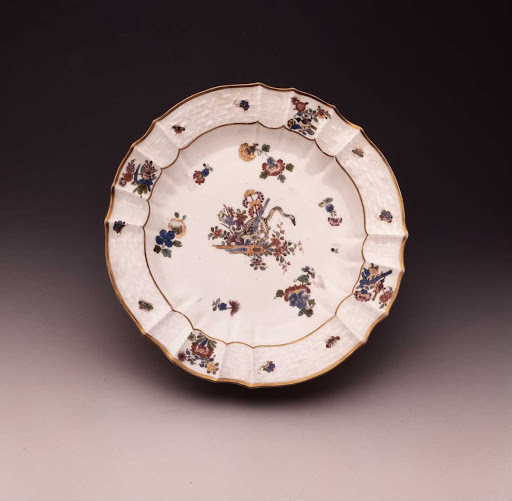Plate, with in the Center a Tiger, from The “Indian Flowers” Dinner Service - Unknown