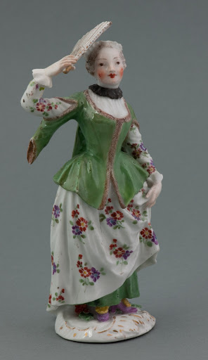 Figurine of a noblewoman in Polish costume - Johann Joachim Kaendler (1706-1775)和Koenigliche Porcellain Fabrique, Meissen (1710-1763)