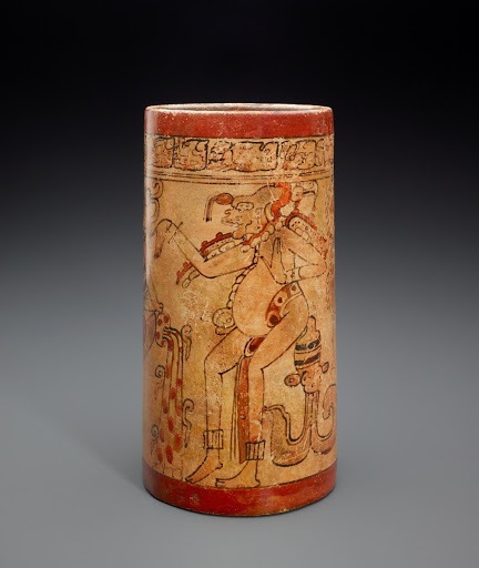 Vase with Three Gods of the Underworld - Maya