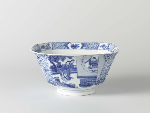 Square bowl with four narrative scenes - Anonymous