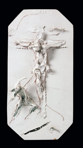 "White" Stations of the Cross, Station XII: Jesus dies on the cross - Lucio Fontana