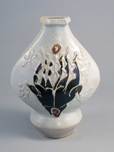Unconventional Vase with Design of Cupped Hands - Kawai Kanjiro