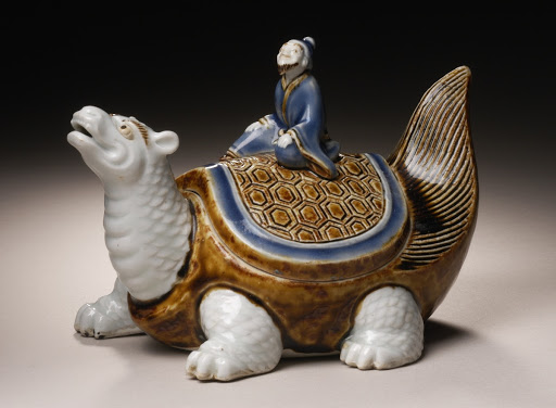 Box in the Form of Urashima Tarō Riding on the Long-Tailed Turtle - Unknown