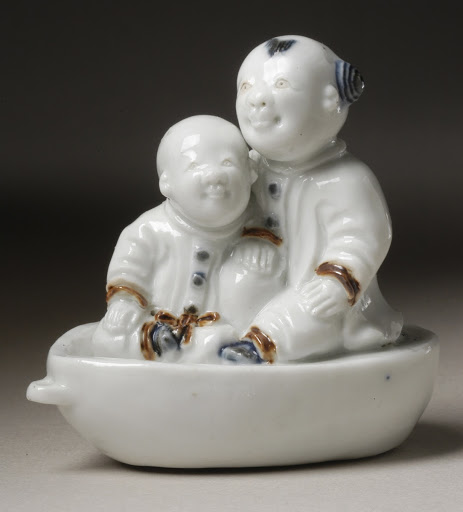 Rolling Toy in the Form of Two Chinese Boys (karako) in a Boat - Unknown