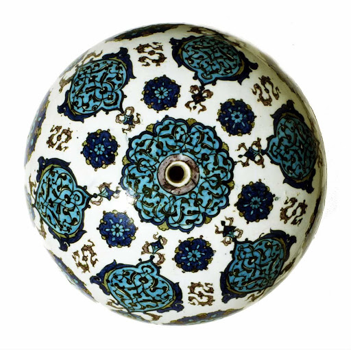 Spherical component of a mosque lamp - Iznik workshop