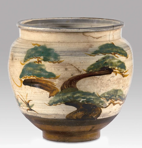 Jar with pine tree - Unknown