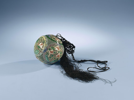 Pierced ball with silk tassel - Anonymous