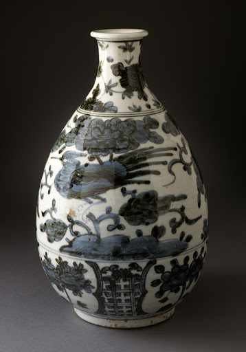 Vase (Ping) with Birds and Flowers - Unknown