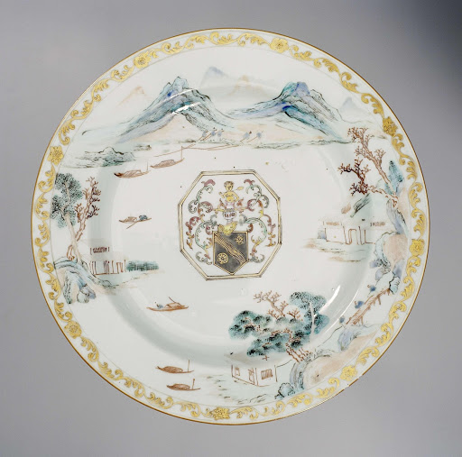 Plate bearing the arms of the Beekman family - Anonymous