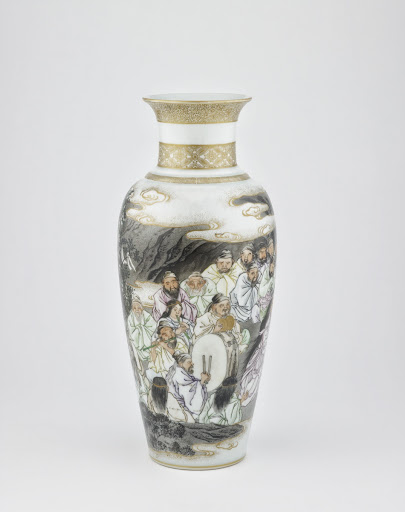 Vase, one of a pair with F1996.33.2 - Artist: Kanzan Denshichi