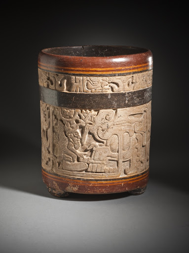 Vessel with Water Lily and Underworld Imagery - Unknown