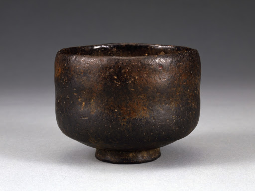 Tea Bowl known as "Jirobo", Raku Ware, Kuro-raku Type - Chojiro