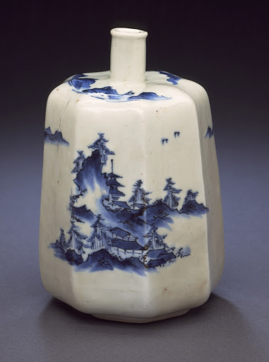Sake Flask (Tokkuri) with Landscape - Unknown