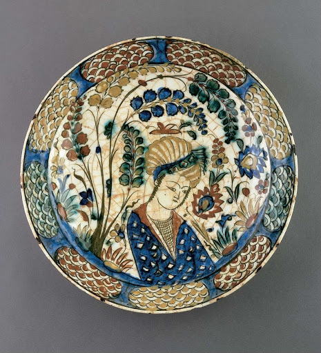 Plate with Youth in Landscape Setting - Unknown