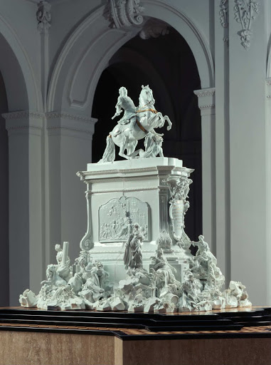 Model of an equestrian statue for Augustus III - Johann Joachim Kaendler